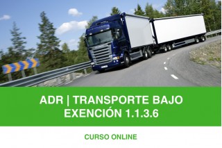 Curso ADR - Conductor de mercancías peligrosas exentas por unidad de transporte 1.1.3.6
