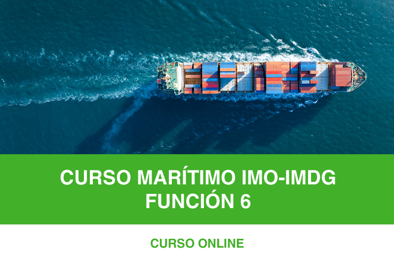 Curso mercancías peligrosas IMO-IMDG Función 6 | Online
