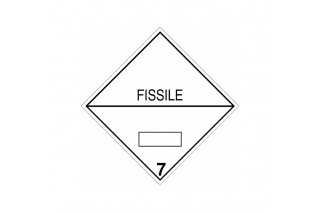 Etiqueta Clase 7 Radiactivas fisionables
