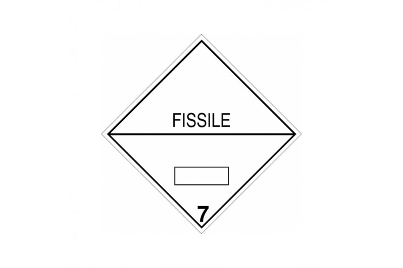 Etiqueta Clase 7 Radiactivas fisionables
