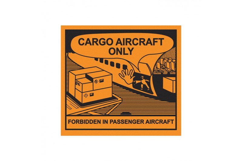 Etiqueta Avión Carga Solamente (CAO)