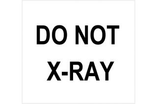 Etiqueta DO NOT X-RAY