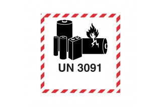 Marca Etiqueta de Batería de Litio - UN3091