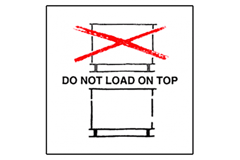 Etiqueta No Apliar / Do Not Stack