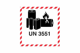Marca Etiqueta de Batería de Ion Sodio - UN3551