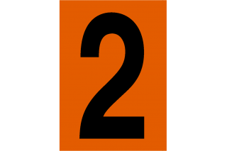 Número 2 Panel Naranja ADR